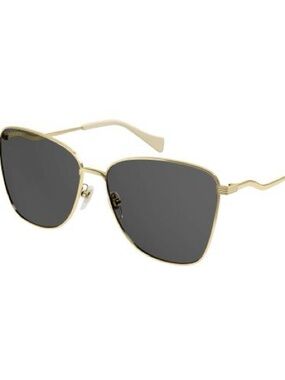 Gucci Gold Frame Black Lens Women's Sunglasses GG0970S